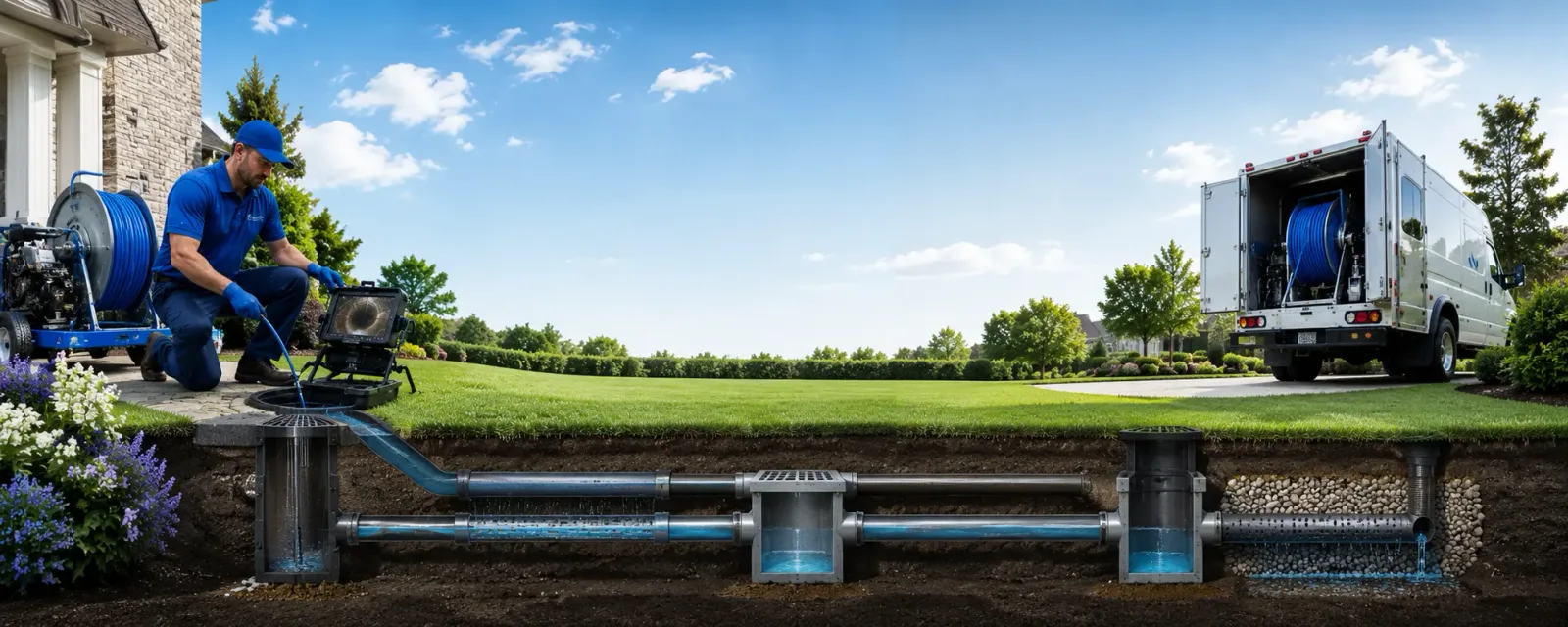 Outdoor drain cleaning information for Donahue, IA